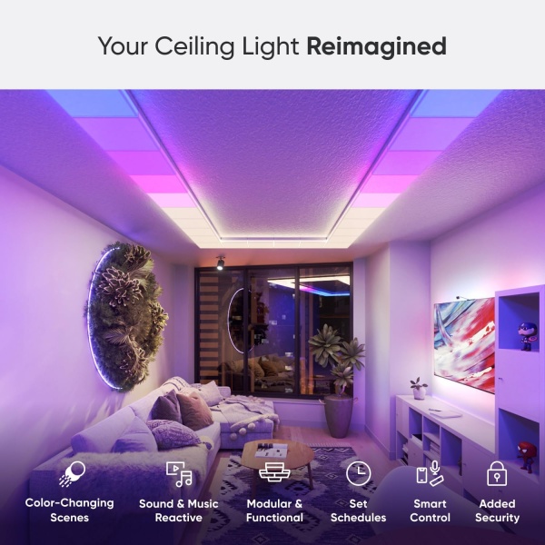 Nanoleaf Smart LED Ceiling Lights (Skylight Expansion (1PK)) - Image 2