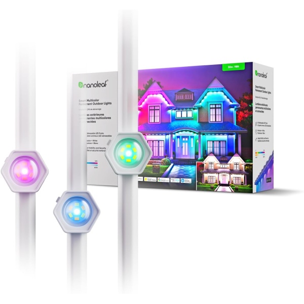 Nanoleaf Smart Multicolor Permanent Outdoor Lights Smarter Kit 98ft (30m)