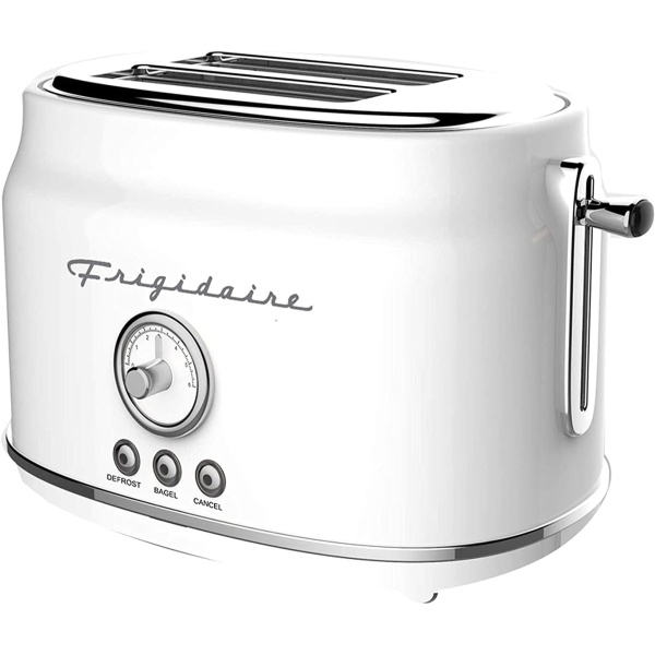 CULINARY CHEF, 2 Slice Toaster, Retro Style, Wide Slot for Bread, English