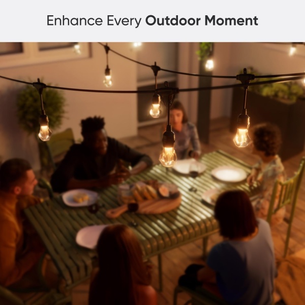 Nanoleaf Essentials Matter Smart Multicolor Outdoor String Lights Smarter Kit - Image 4