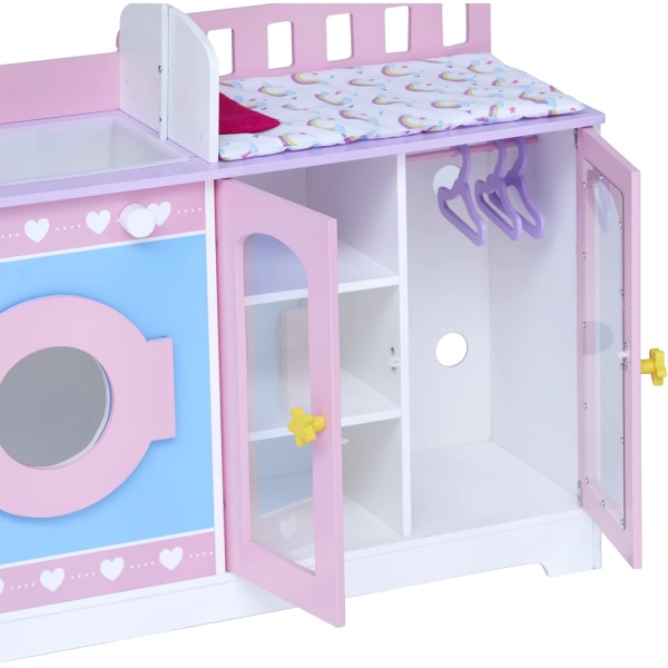 Teamson Kids - Olivia's Classic 6 in 1 Baby Doll Changing Station with Storage - Image 5