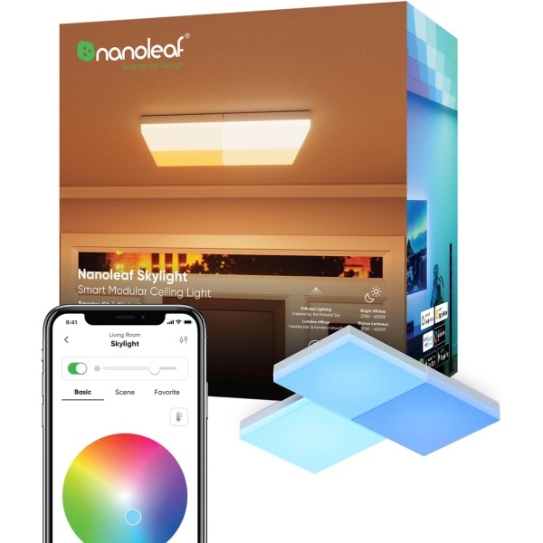 Nanoleaf Smart LED Ceiling Lights (Skylight Smarter Kit (3PK))