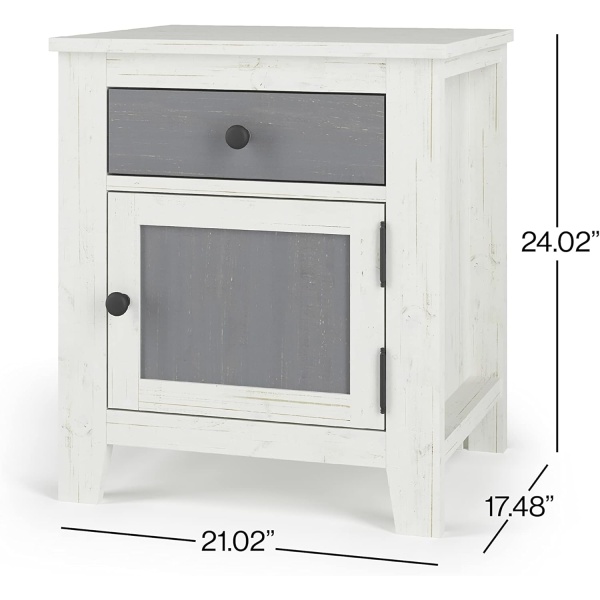 Child Craft Ocean Grove 1 Drawer Nightstand for Nursery or Bedroom - Image 3