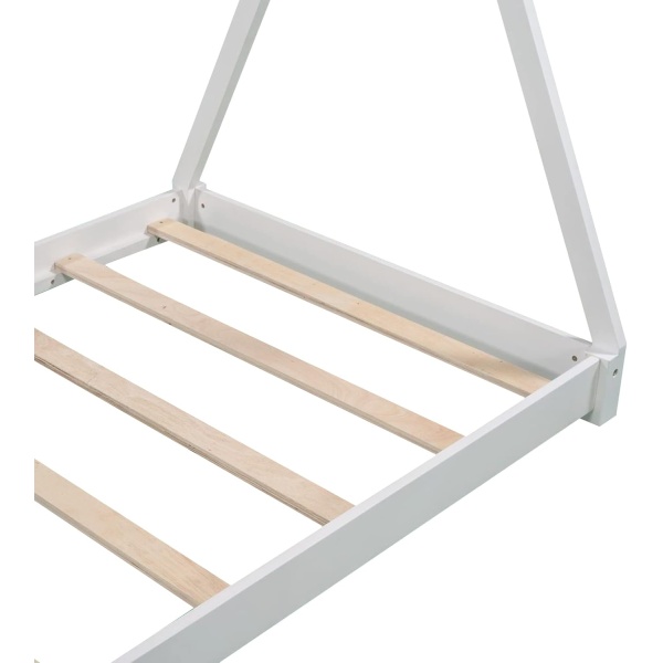 Twin House Beds Wood House Floor Bed Frame Montessori Style Teepee Bed - Image 8