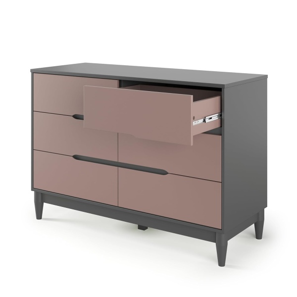 Child Craft 6-Drawer Wynwood Double Dresser for Nursery or Bedroom - Image 4