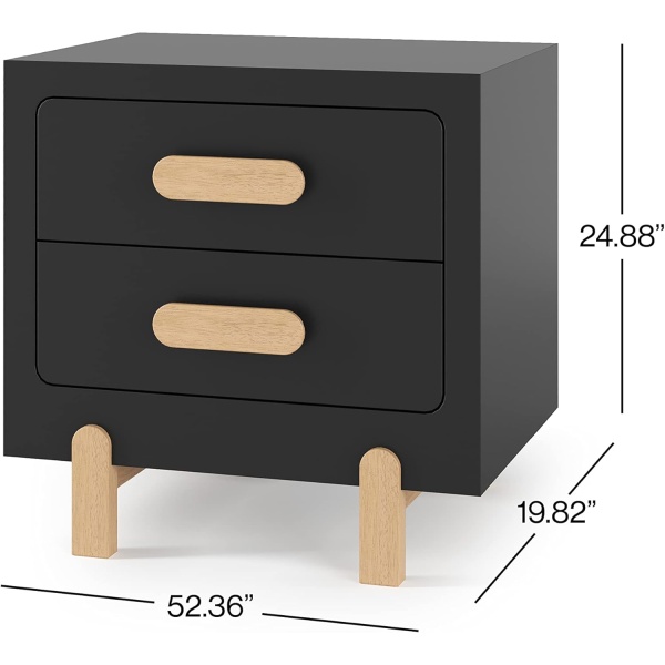 Child Craft Park Heights 2 Drawer Nightstand for Nursery or Bedroom - Image 3