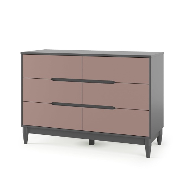 Child Craft 6-Drawer Wynwood Double Dresser for Nursery or Bedroom