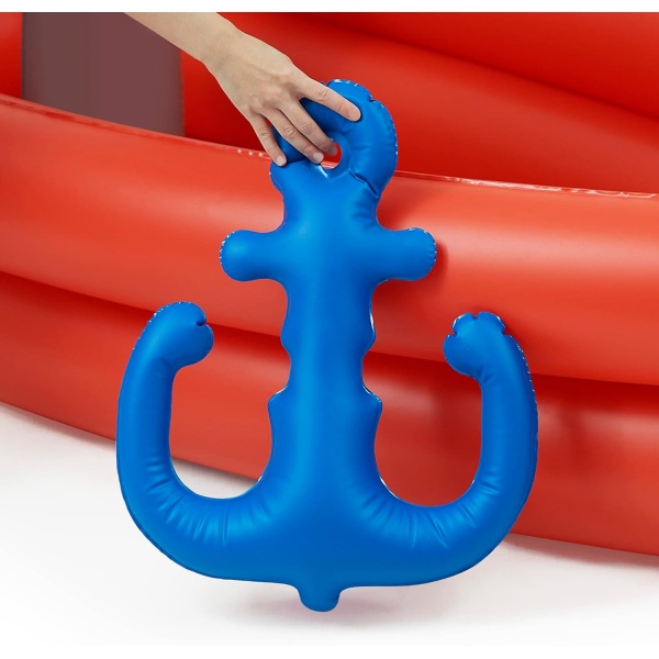 Teamson Kids Water Pool Pirate Ship Inflatable Kids Sprinkler with Air Pump - Image 8