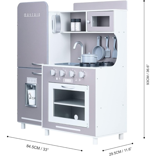 Teamson Kids Little Chef Mayfair Classic Kids Kitchen Playset with 11 - Image 3