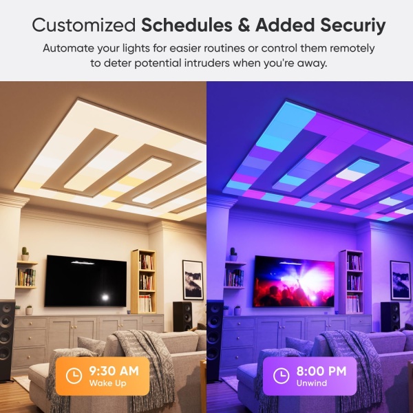 Nanoleaf Smart LED Ceiling Lights (Skylight Smarter Kit (3PK)) - Image 5