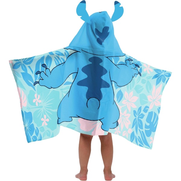 Jay Franco Disney Lilo & Stitch Hooded Bath Towel - Measures 22 x 51 Inches