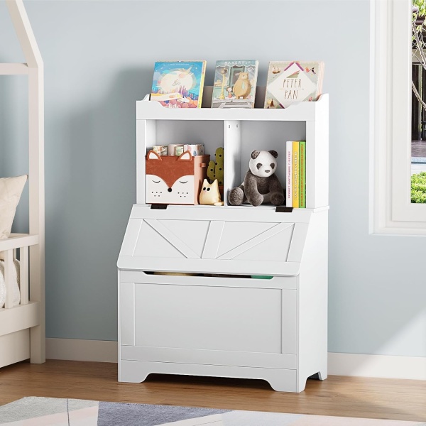 47.8''H Children Bookcase Children's Bookshelf w/Toy Storage Cabinet - Image 5