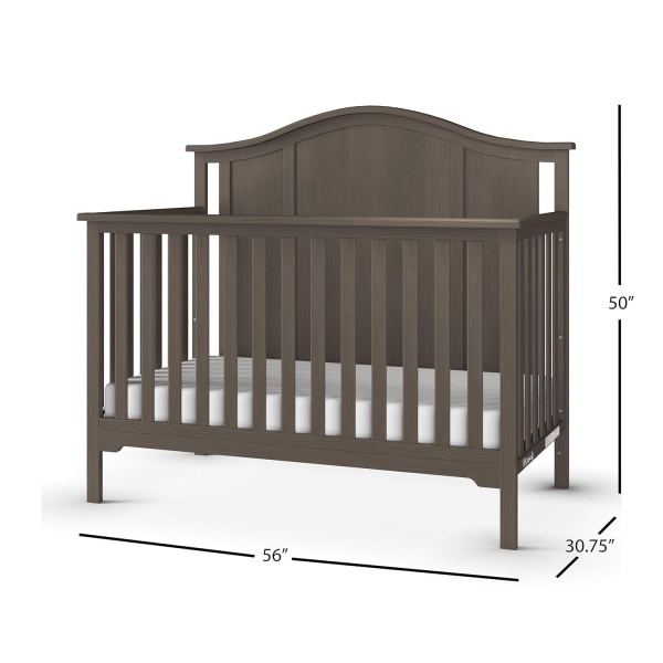 Child Craft Cottage Arch Top 4-in-1 Convertible Crib, Baby Crib Converts to Day - Image 6