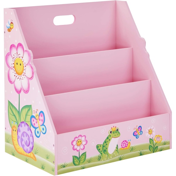 Fantasy Fields - Magic Garden Toddler Bookshelf, Kid Bookshelf Wood, 3-Shelf