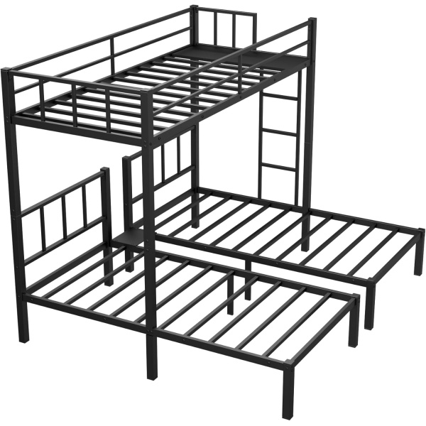 Twin Over Twin Over Twin Triple Bunk Bed for Kids,3 Bed Bunk Beds - Image 6