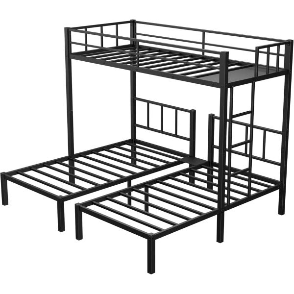 Twin Over Twin Over Twin Triple Bunk Bed for Kids,3 Bed Bunk Beds - Image 8