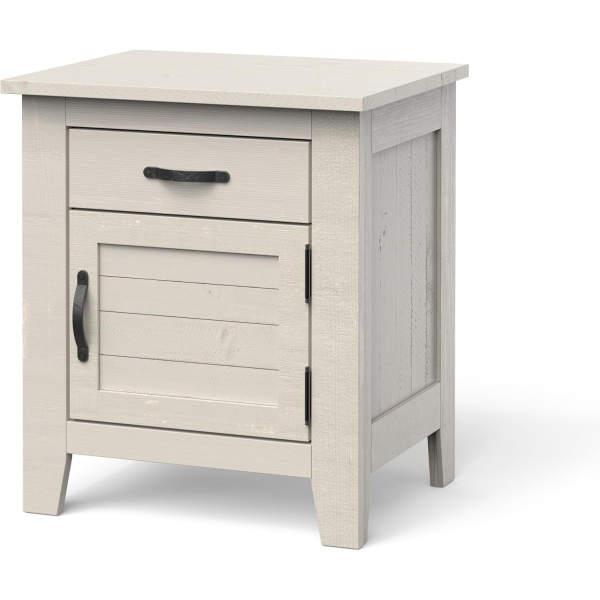 Child Craft Long Beach 1 Drawer Nightstand for Nursery or Bedroom, Large Storage