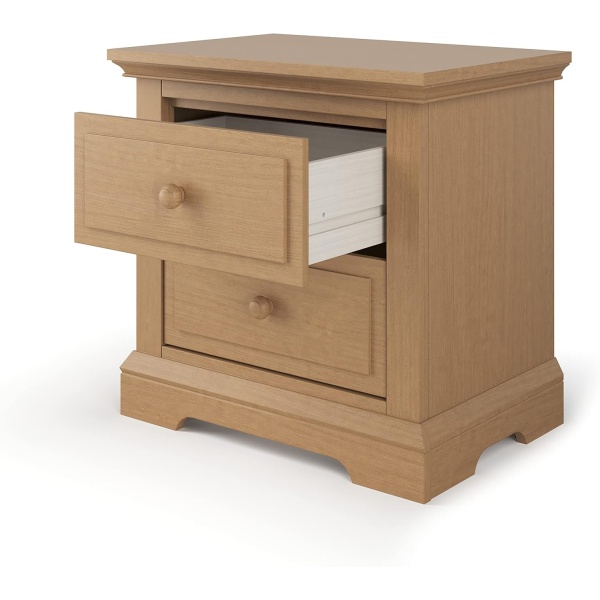 Child Craft Jordyn 2 Drawer Nightstand for Nursery or Bedroom, Large Storage - Image 6