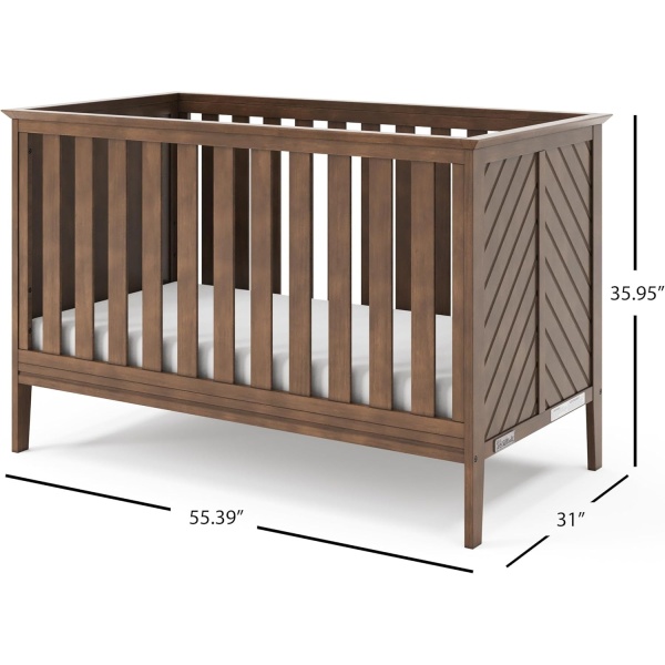 Child Craft Atwood 3-in-1 Convertible Crib, Baby Crib Converts to Day Bed - Image 6