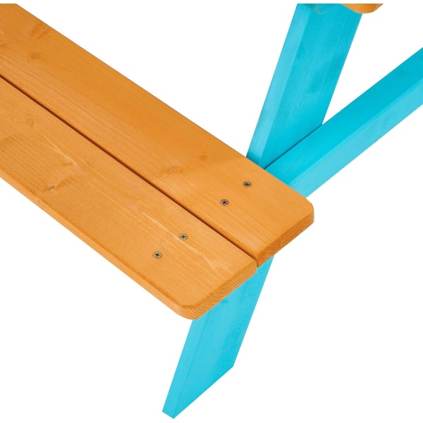 Teamson Kids - Wooden Outdoor Child Children Kids Picnic Table & Chair Bench Set - Image 8