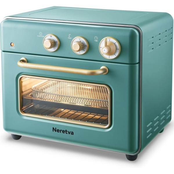 Neretva [21 QT& 6-in-1] Toaster Oven & Air Fryer, Compact Toaster Ovens