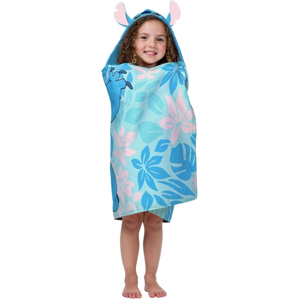 Jay Franco Disney Lilo & Stitch Hooded Bath Towel - Measures 22 x 51 Inches - Image 2