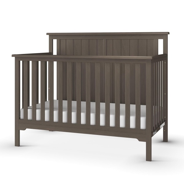 Child Craft Cottage Flat Top 4-in-1 Convertible Crib, Baby Crib Converts to Day