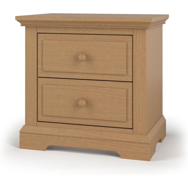 Child Craft Jordyn 2 Drawer Nightstand for Nursery or Bedroom, Large Storage