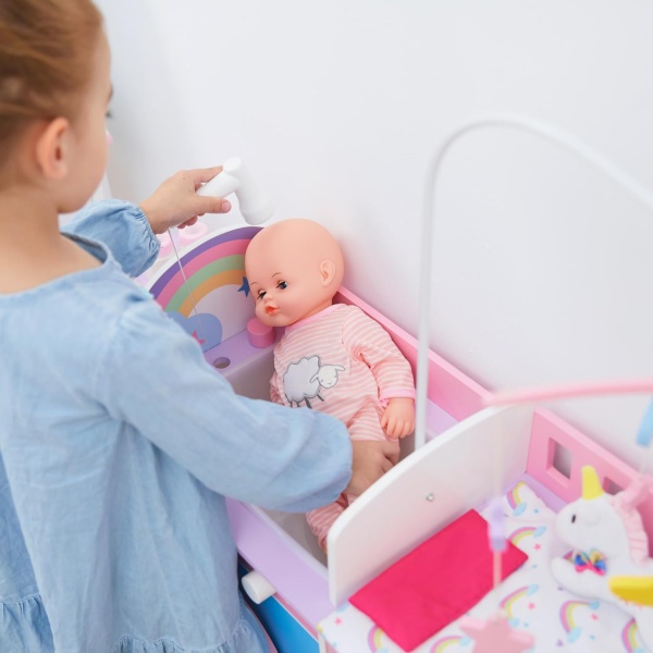 Teamson Kids - Olivia's Classic 6 in 1 Baby Doll Changing Station with Storage - Image 9