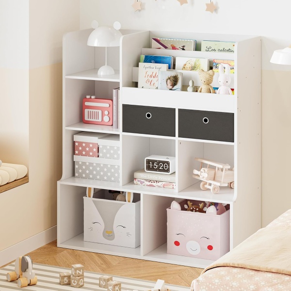 Kids Bookcase with Drawers 47.8in Toy Storage Organizer Children Bookshelf - Image 5