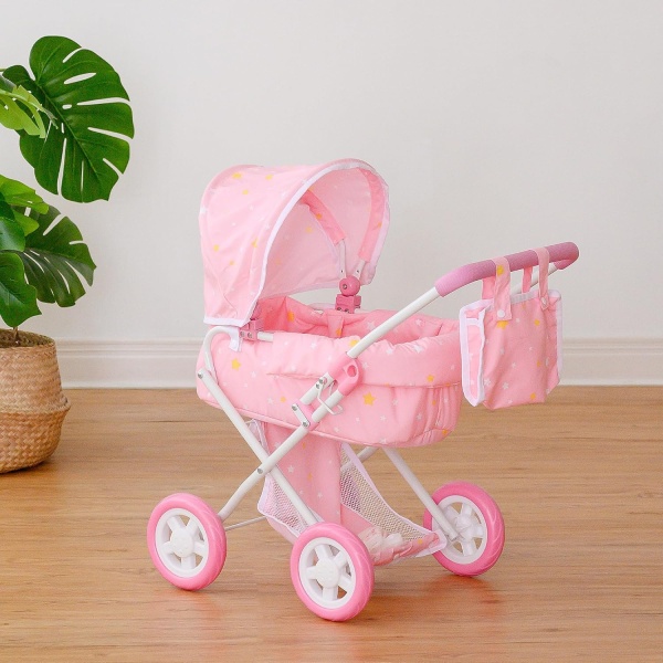 Olivia's Little World - Play Baby Doll Bassinet Stroller, Baby Doll Pram - Image 3