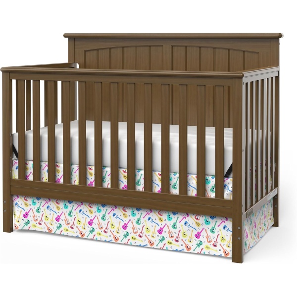 Child Craft Sheldon 4-in-1 Convertible Crib, Baby Crib Converts to Day Bed