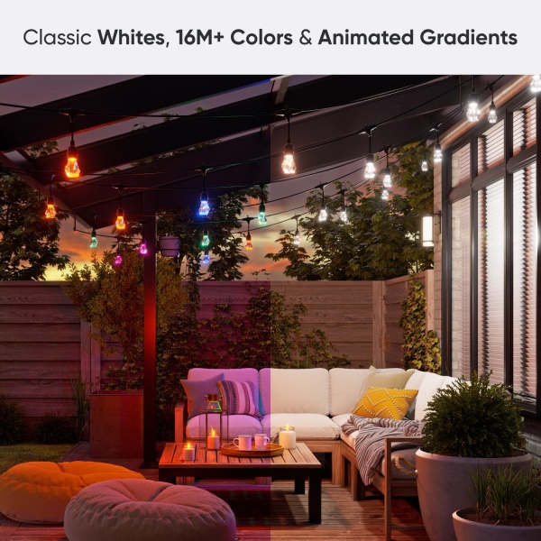 Nanoleaf Essentials Matter Smart Multicolor Outdoor String Lights Smarter Kit - Image 5