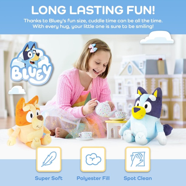 Bluey & Bingo Plush Pillow Buddy Set - Super Soft Character Pillows - Polyester - Image 3