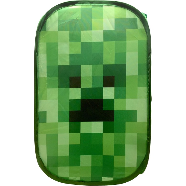 Jay Franco Minecraft Creeper Pop Up Hamper - Mesh Laundry Basket/Bag - Image 2