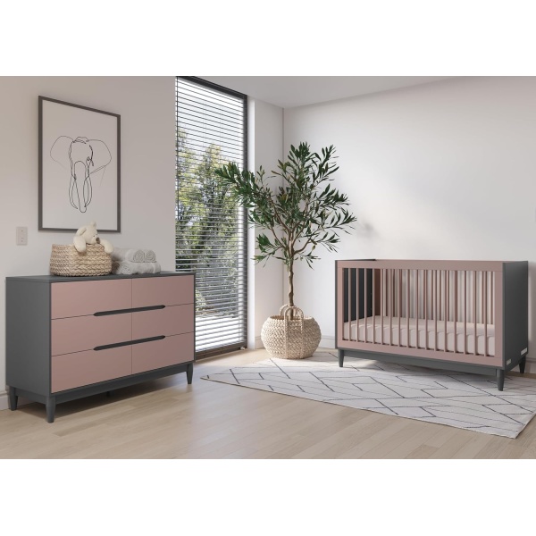 Child Craft 6-Drawer Wynwood Double Dresser for Nursery or Bedroom - Image 7