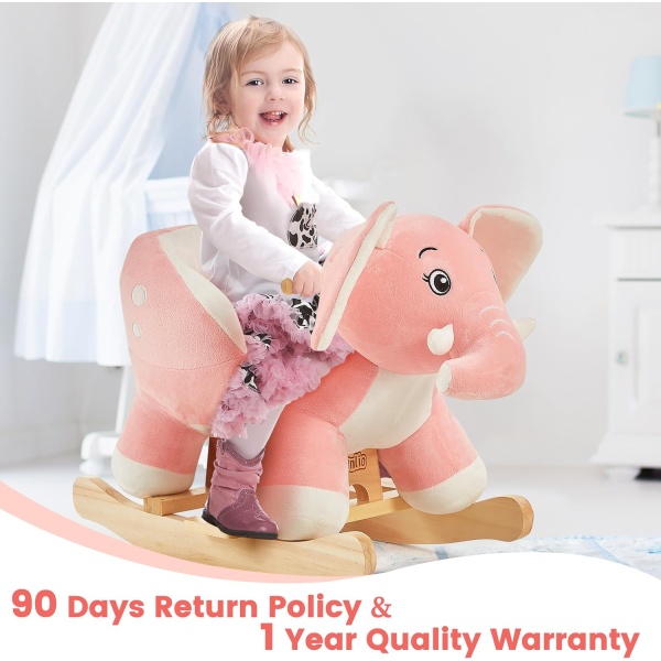 FUNLIO Elephant Baby Rocking Horse for Toddlers 6 Months to 3 Years, Cute - Image 6