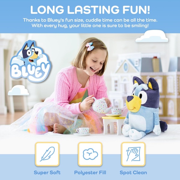 Bluey Plush Pillow Buddy - Super Stuffed Soft Character Pillow - Polyester - Image 4