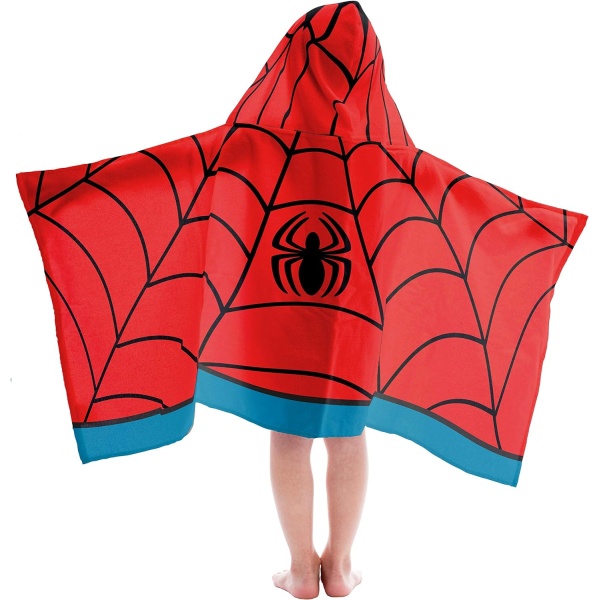 Jay Franco Kids Hooded Towel Avengers - Spiderman Red