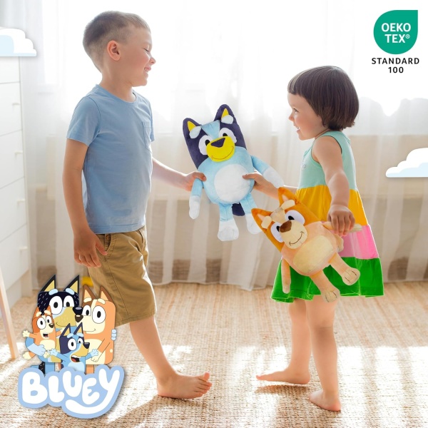 Bluey & Bingo Plush Pillow Buddy Set - Super Soft Character Pillows - Polyester - Image 5