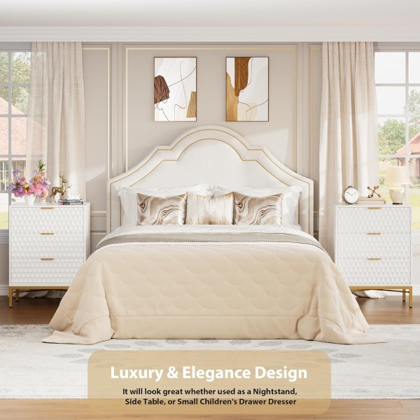 3 Drawer Dresser for Bedroom, Modern Nightstand with Wide Top, Chest of Drawers - Image 6