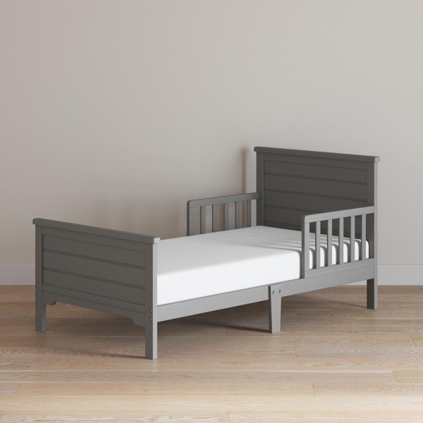 Child Craft Woodland Flat Top Toddler Bed for Kids with Guard Rails - Image 4