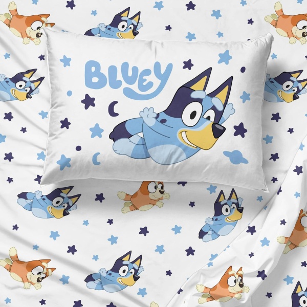 Bluey & Bingo Twin Comforter Set - 5 Piece Bed Set Includes Sheet Set & Pillow - Image 5