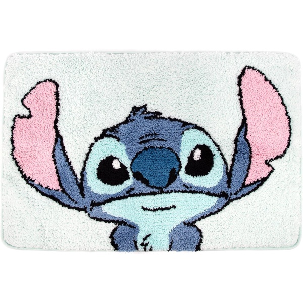 Jay Franco Disney Lilo & Stitch Floral Fun Tufted Polyester Bath Rug, Kids Bath