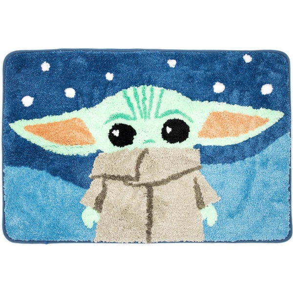 Jay Franco Star Wars The Mandalorian Blue Space Tufted Polyester Bath Rug