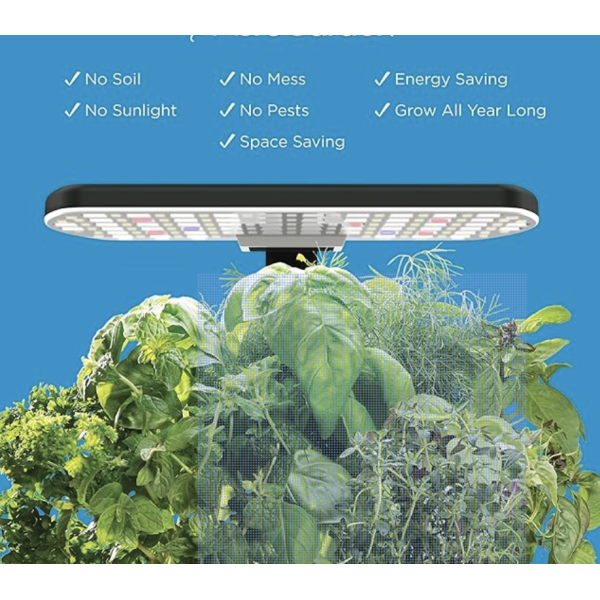 AeroGarden Harvest 2.0, Indoor Garden Hydroponic System with LED Grow Light, Holds up to 6 AeroGarden Pods, Black - Image 2