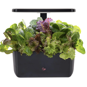 AeroGarden Harvest 2.0, Indoor Garden Hydroponic System with LED Grow Light, Holds up to 6 AeroGarden Pods, Black
