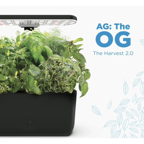 AeroGarden Harvest 2.0, Indoor Garden Hydroponic System with LED Grow Light, Holds up to 6 AeroGarden Pods, Black - Image 3